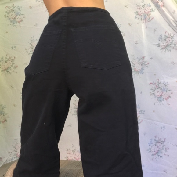 vintage high waisted wide leg flare jeans - Picture 3 of 8